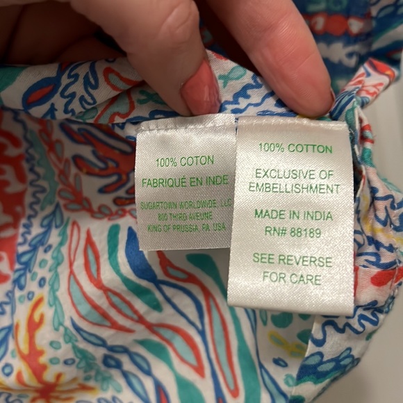 Lilly Pulitzer Minnow pattern Sarasota tunic - Picture 4 of 4
